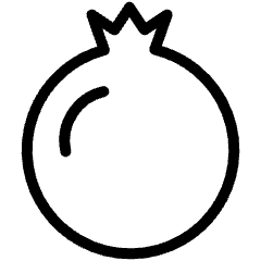 Fruit Pomegranate Icon from Ultimate Light Set