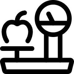 Fruit Scale Apple Icon from Ultimate Regular Set