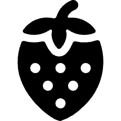 Fruit Strawberry 1 Icon from Ultimate Bold Set