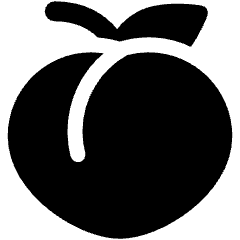 Peach Fruit Icon from Ultimate Bold Set