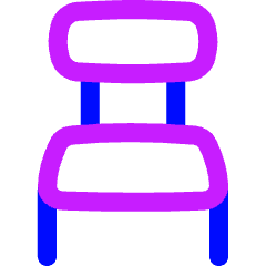 Chair 3 Icon from Flex Neon Set