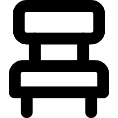 Chair 3 Icon from Micro Line Set