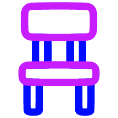 Chair 3 Icon from Plump Neon Set