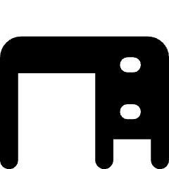 Desk Icon from Flex Solid Set