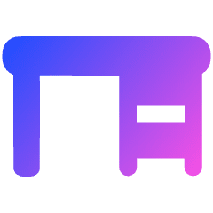 Desk Icon from Plump Gradient Set