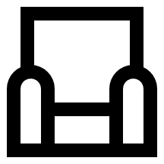 Sofa Icon from Sharp Line Set