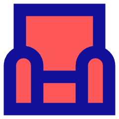 Sofa Icon from Sharp Pop Set