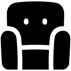 Sofa Icon from Plump Solid Set