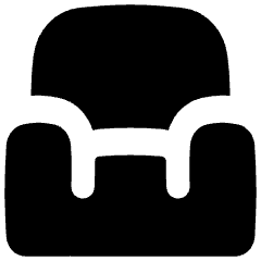 Sofa Icon from Flex Solid Set