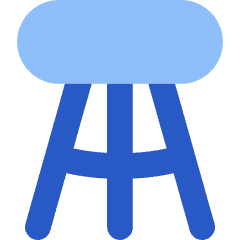 Stool Icon from Flex Flat Set