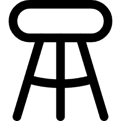 Stool Icon from Flex Line Set
