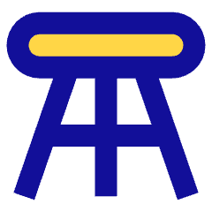 Stool Icon from Sharp Pop Set
