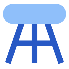 Stool Icon from Sharp Flat Set