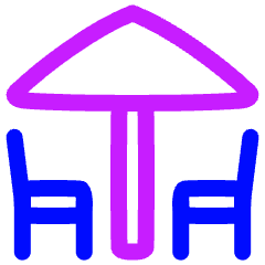 Terrace Icon from Plump Neon Set