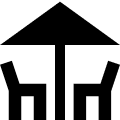 Terrace Icon from Sharp Solid Set