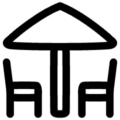 Terrace Icon from Plump Line Set