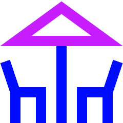 Terrace Icon from Sharp Neon Set