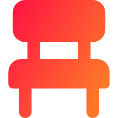 Chair 3 Icon from Core Gradient Set