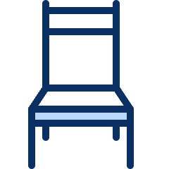 Chair Dinner Icon from Cyber Duotone Set