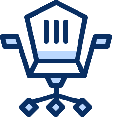 Chair Office 1 Icon from Cyber Duotone Set