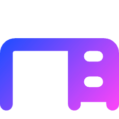 Desk Icon from Core Gradient Set