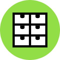 Drawer Icon from Kameleon Pop Set