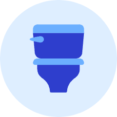 Flush Toilet Icon from Kameleon Duo Set