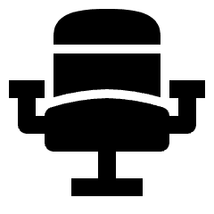 Furniture Office Arm Chair Icon from Nova Solid Set