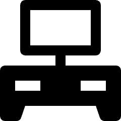 Furniture Tv Stand Icon from Nova Solid Set