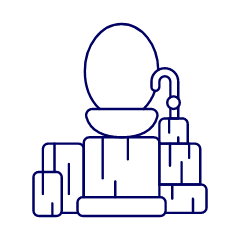 Modern Sink Mirror Illustration from UX Line Set