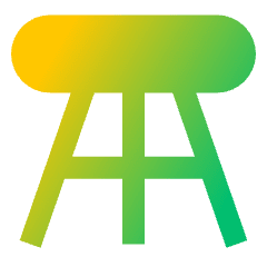 Stool Icon from Sharp Gradient Set