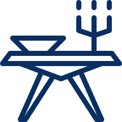 Table Dining 2 Icon from Cyber Line Set