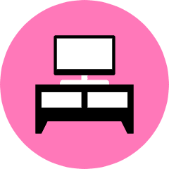 Television Shelf Icon from Kameleon Pop Set