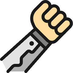 Artificial Arm Icon from Ultimate Colors Set