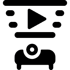 Video Projector 1 Icon from Ultimate Bold Set