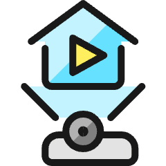 Virtual House Icon from Ultimate Colors Set