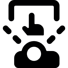 Virtual Tap Finger Icon from Ultimate Bold Set