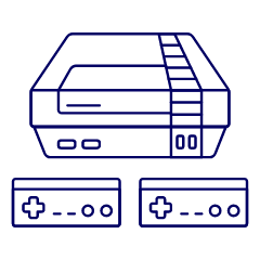 Game Consoles 1 Illustration from UX Line Set