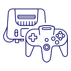 Game Consoles 12 Illustration from UX Line Set