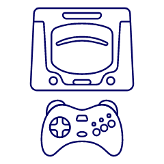 Game Consoles 16 Illustration from UX Line Set