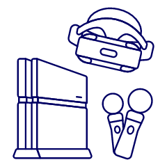 Game Consoles 24 Illustration from UX Line Set