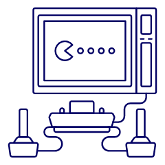 Pacman Consoles 1 Illustration from UX Line Set