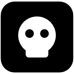 Dice Skull Icon from Ultimate Bold Set