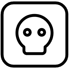 Dice Skull Icon from Ultimate Light Set