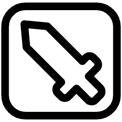 Dice Sword Icon from Ultimate Regular Set