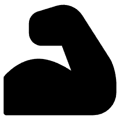 Strenght Ability Icon from Ultimate Bold Set