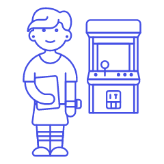 Game Arcade 2 Illustration from UX Line Set