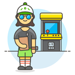 Game Arcade 6 Illustration from UX Colors Set