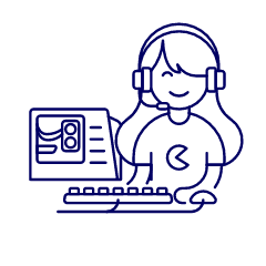 Playing Game 2 Illustration from UX Line Set