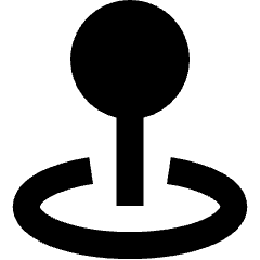 Arcade Stick Icon from Sharp Solid Set